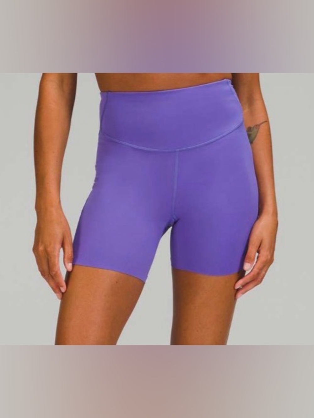 Lululemon Base Pace High Rise Shorts 6” ~ 12 ~ Charged Indigo